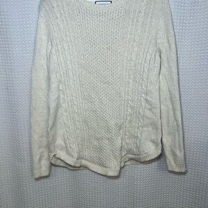 Charter Club Ivory Cable Knit Sweater